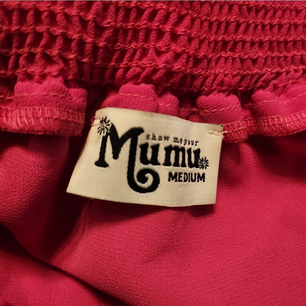 Show Me Your MuMu Gabriela Tiered Ruffle Mini Dress Multi Size M - Picture 8 of 9